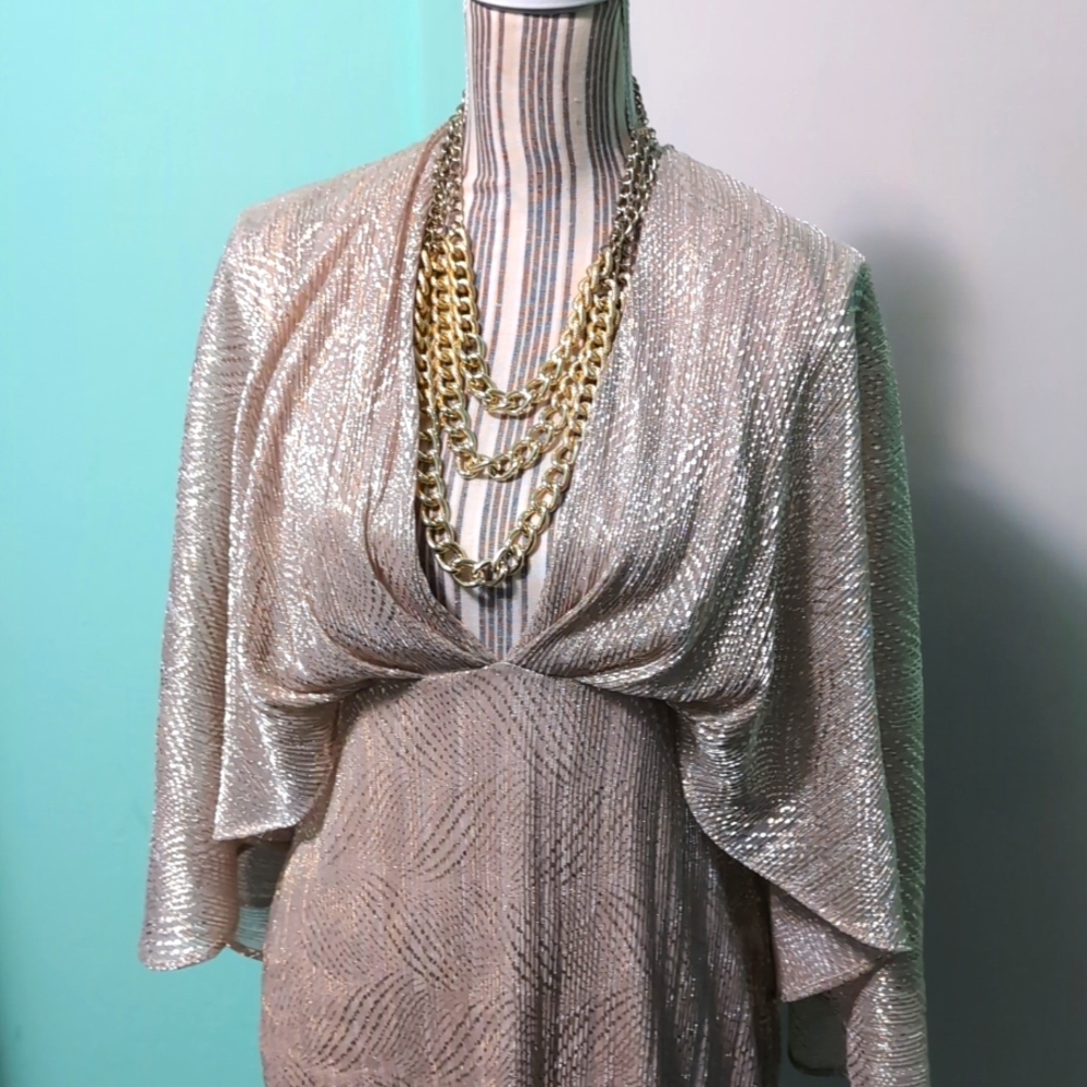 NEW Designer gold dress